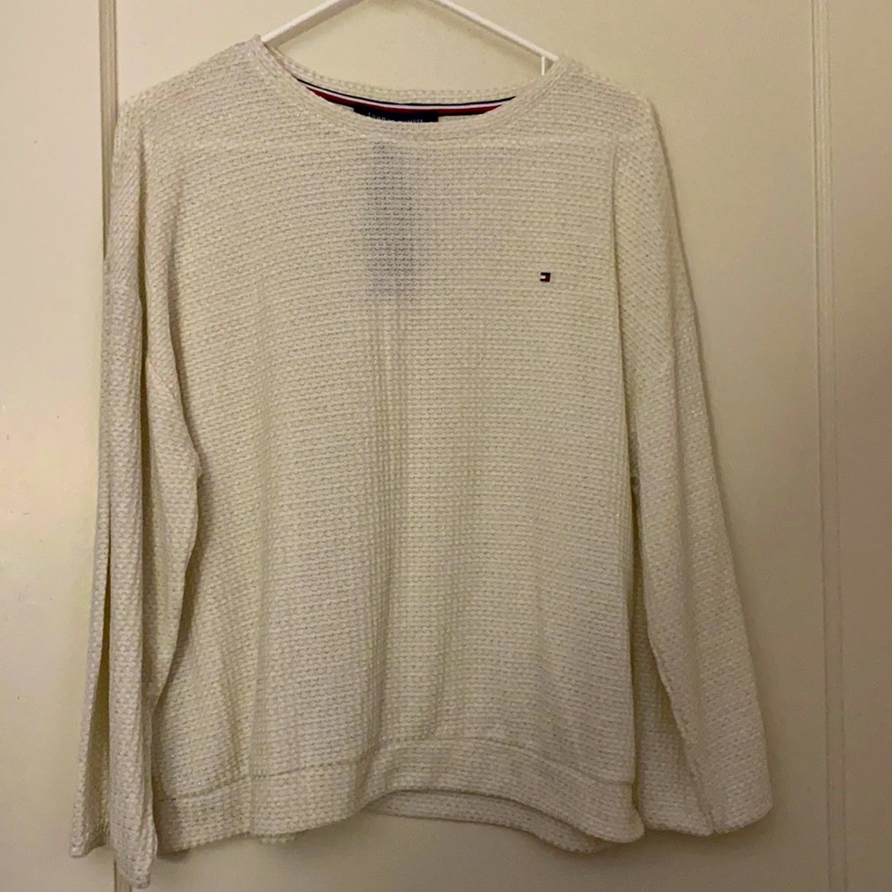 NWT Tommy Hilfiger waffle knit long sleeve size: L